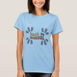 Voltar à camiseta escolar com uma reviravolta anim