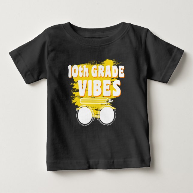 Voltar à escola no 10º ano Vibes Camisa Primeiro D (Frente)