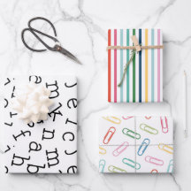 Voltar ao conjunto escolar de 3 cores e b&w