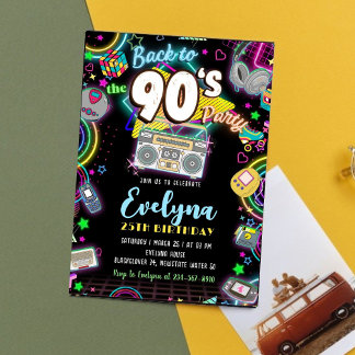 Voltar ao Convite de aniversário dos anos 80