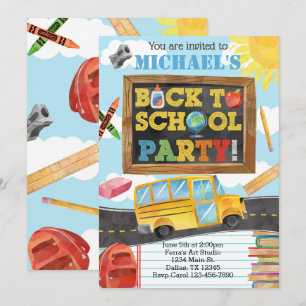 Voltar ao Convite de Convite de aniversário Escola