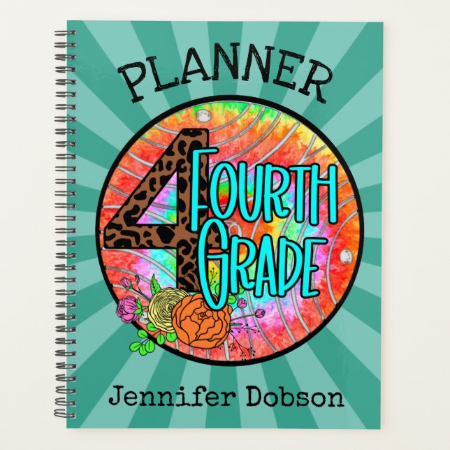 Voltar ao planejador da escola para o quarto ano (Frente)