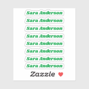 Voltar aos adesivos de nome personalizado da escol