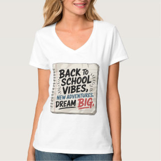 Voltar às Vibrações Escolares – Camiseta Feminina