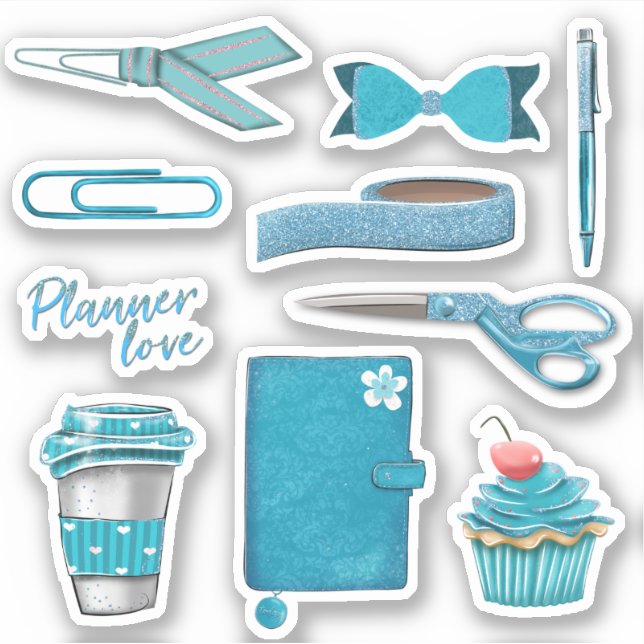 Volume de amor do planner 1, conjunto de adesivos (Frente)