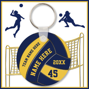 Volume personalizado ou um do chaveiro do voleibol