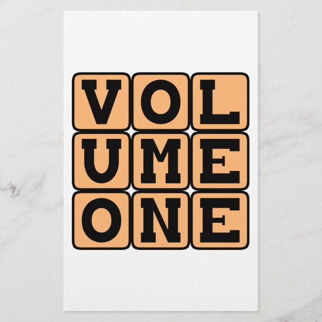 Volume Um, Primeiro Volume (Frente)