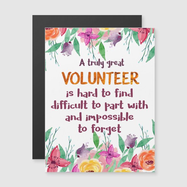 Voluntário Obrigado Presente de Apreciação do Volu (Frente/Verso)