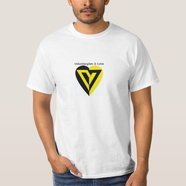 Voluntaryism é amor - t-shirt (Frente)