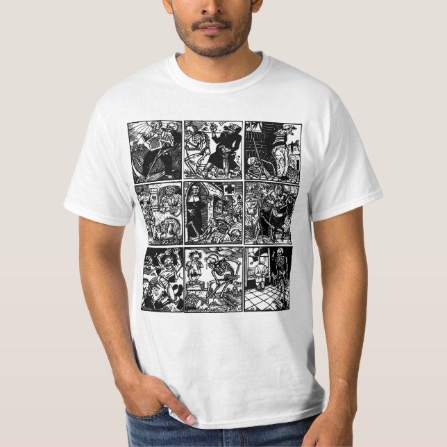 Vom Totentanz Anno a dança do t-shirt da morte (Frente)