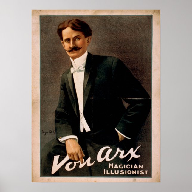 VON ARX Magalhista Illusionista VAUDEVILLE Poster (Frente)