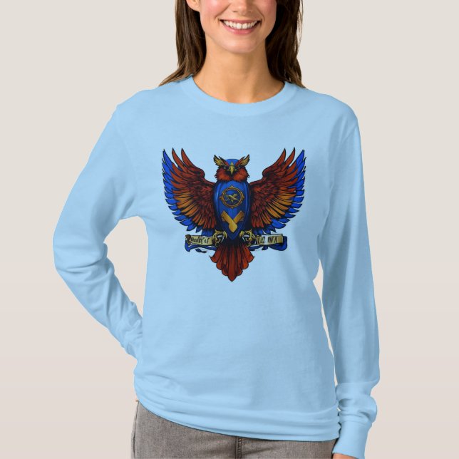 "Voo da Liberdade: Camiseta Design de Aves" (Frente)