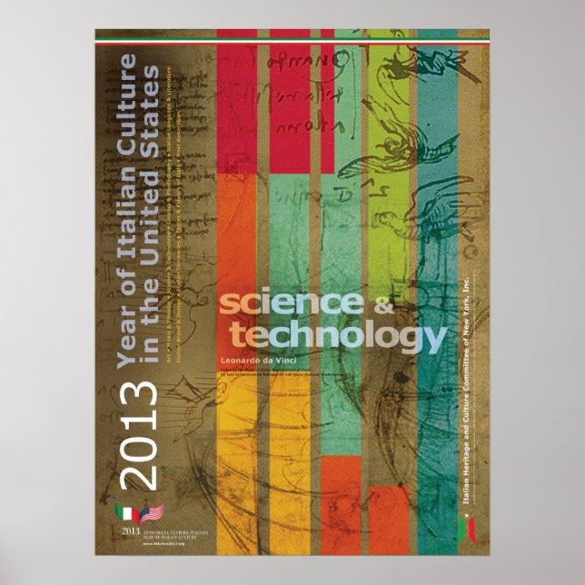 Voo de Aves do Codex Leonardo da Vinci Poster (Frente)