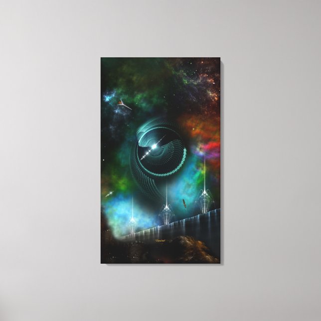 Voo Do Corbius Fractal Canvas (Frente)