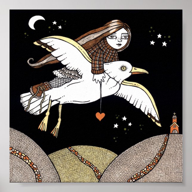 Voo Francês de Impressão de Poster de Rico (Frente)