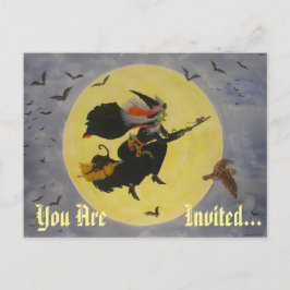 "Voo Noturno!" Cartão Postal de Convite