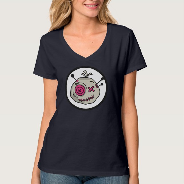 Voodoo Token Camiseta Básica de Vídeo-Pescoço femi (Frente)