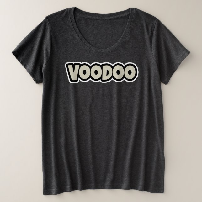 Voodoo Token Women's Plus-Size Basic T-Shirt (Frente do Design)
