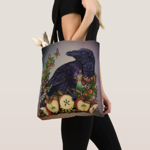 Voos de Fantasy Raven Faery Tote Bag