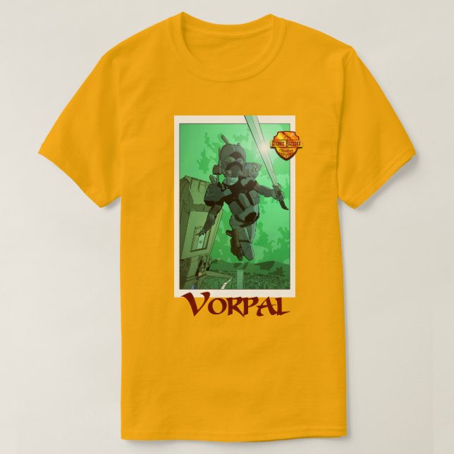 Vorpal Comic Book TShirt: A Camisa Fling (Frente do Design)