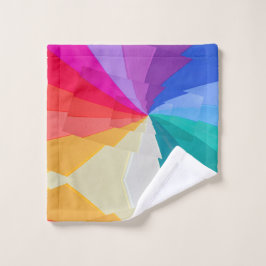 vórtice multicolor no conjunto de toalhas de banhe