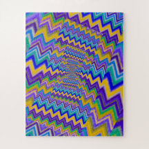 vórtices multicoloridos no quebra-cabeça