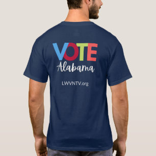 Votação com letras de blocos multicores T-Shirt