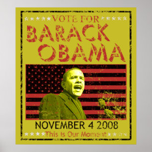 Votação para Barack Obama Posters