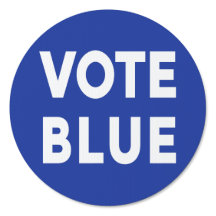 Votação: texto branco azul negrito sobre eleições 