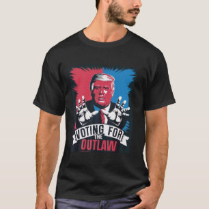 Votando Para A Camisa De Leve Longa Fora Da Lei