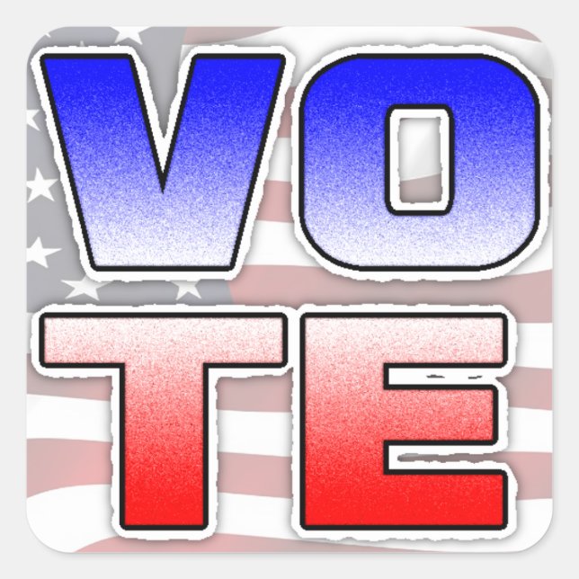 Votar adesivos políticos eleitorais (Frente)