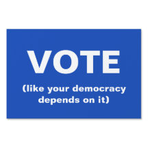 Votar como se sua democracia dependesse de azul