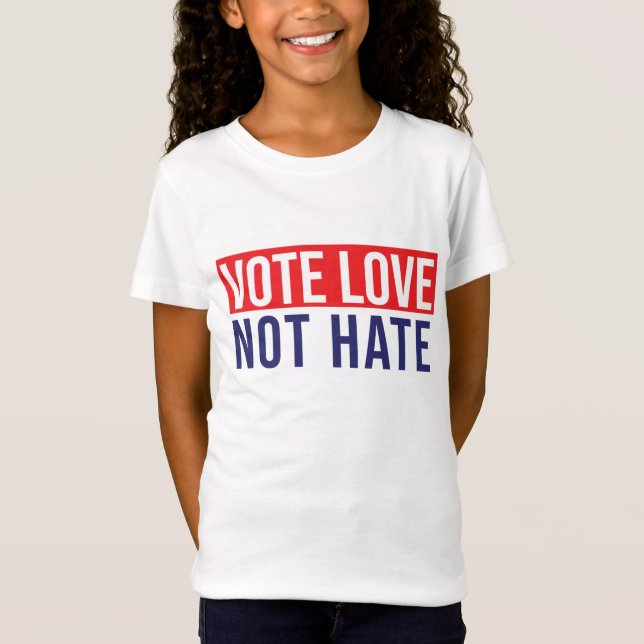 Votar não odiar T-Shirt (Frente)