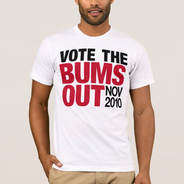 Vote as camisas dos vagabundos para fora (Frente)