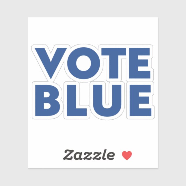 "Vote Azul" Etiquetas azuis (Folha)