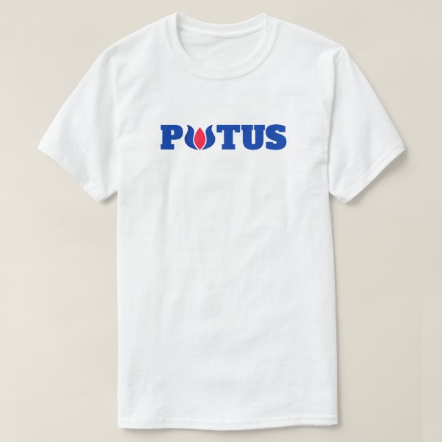 Vote Blue Lotus for POTUS Harris T-Shirt (Frente do Design)
