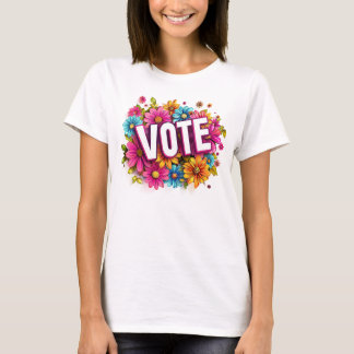 VOTE Camiseta Rosa Floral