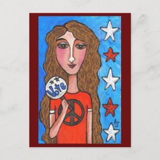 VOTE - cartão postal americano