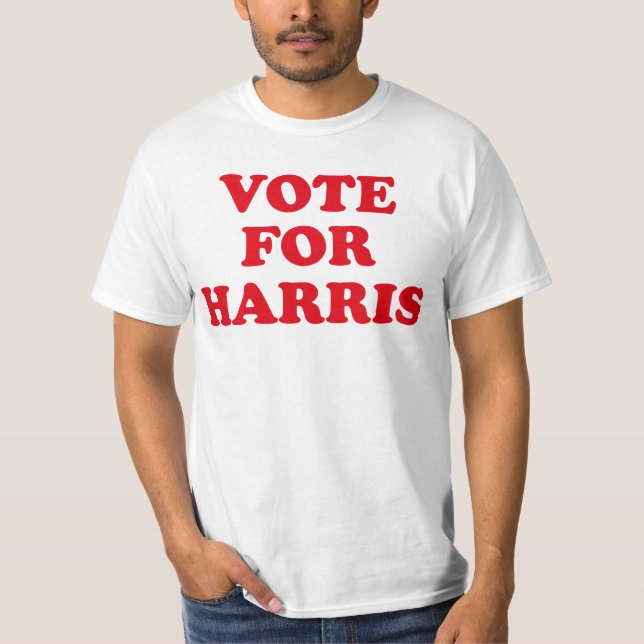 Vote em Harris Retro Campaign T-Shirt (Frente)