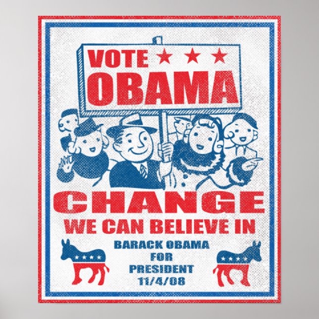 Vote Obama Poster (Frente)
