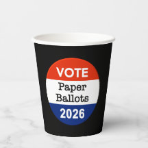 Vote Paper Ballots 2026 Midterm Election Paper Cup