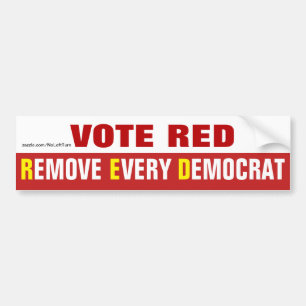 Vote Vermelho Remover Todos Os Adesivos De Bumper