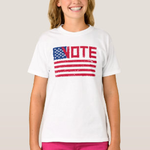 Votem com a bandeira dos EUA. Camiseta