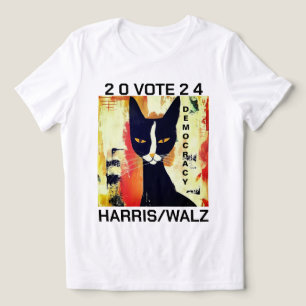 Voto De Gato Negro Para Camisa Harris/Watz