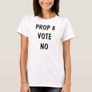 VOTO do SUPORTE 8 NENHUM t-shirt (mulheres)