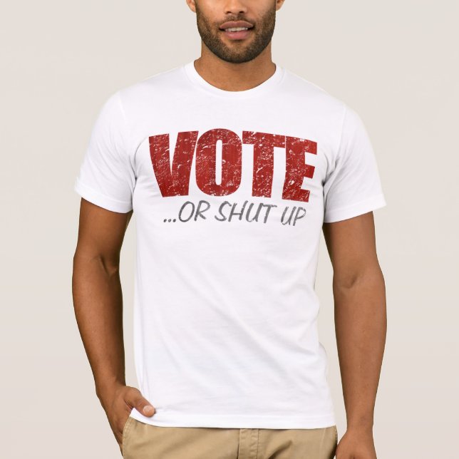 Voto ou t-shirt acima fechado (Frente)