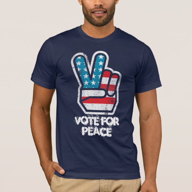 Voto para a camisa de Ron Paul da paz (Frente)