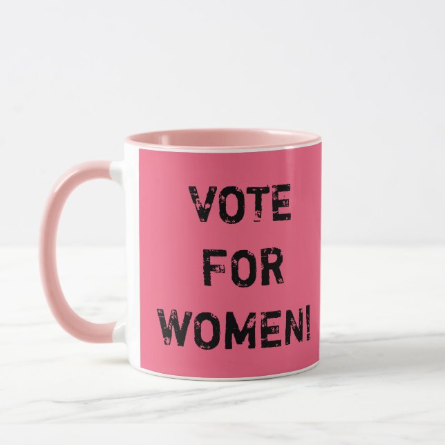 VOTO PARA MULHERES! Caneca de café (Esquerda)