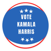 Voto para o adesivo do círculo de Kamala Harris