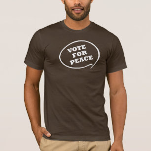 Voto para o t-shirt da obscuridade da paz